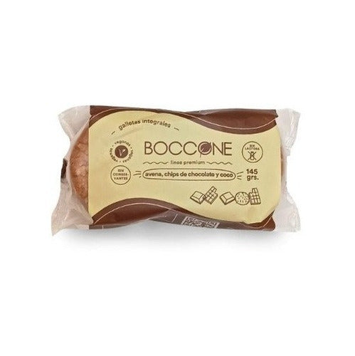 Boccone Vegan Oatmeal Cookies with Chocolate Chips and Coconut 145g 0