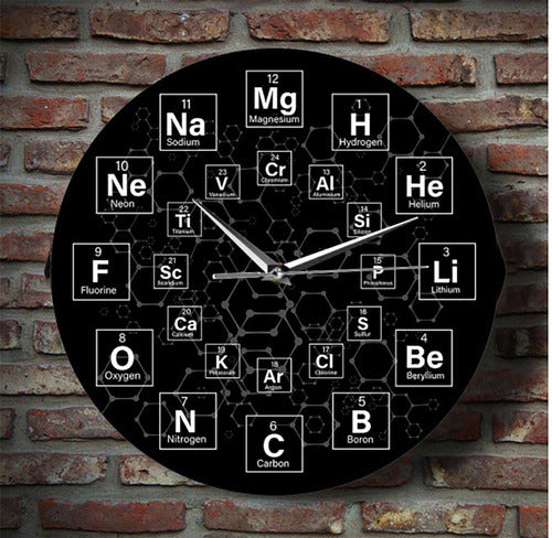 Victorius Design Acrylic Wall Clock Periodic Table of Elements 2