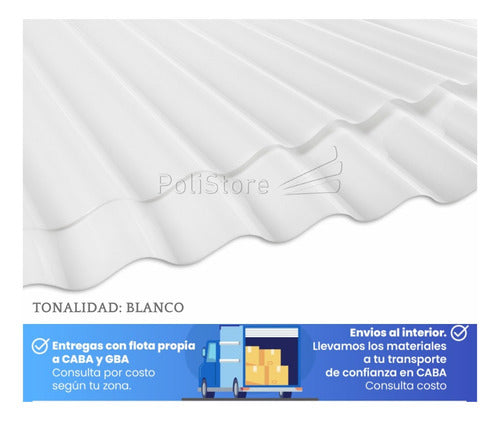Corrugated Polycarbonate Sheet 1.0mm x 5.50m - Hail Resistant 8