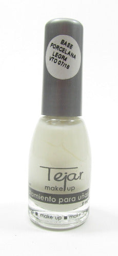 White Porcelain Nail Enamel Base 9ml Tejar Lefemme 0