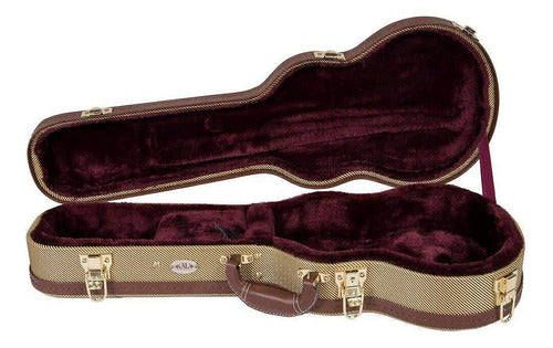 Kala Archtop Tweed Concierto Ukelele Hard Case (tcc-at) 2