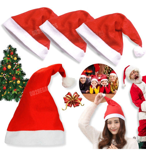 5 Christmas Santa Claus Santa Christmas Party Hats 0