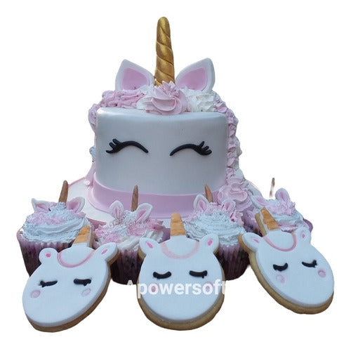 Pasteleria Prut Torta Unicornio + 6 Cupcakes + 6 Cookies 6