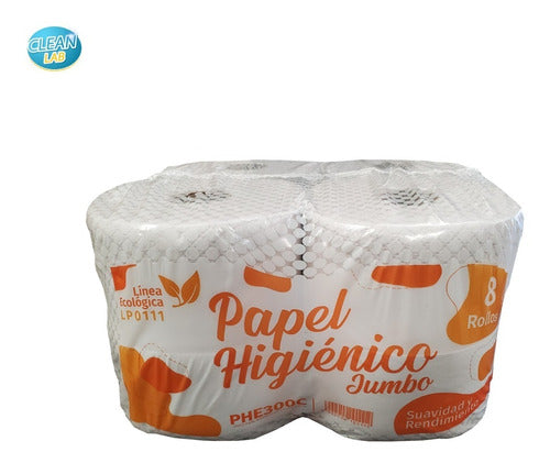 Papel Higienico Blanco 300 X8 Un Jumbo Liviana Linea Naranja 2