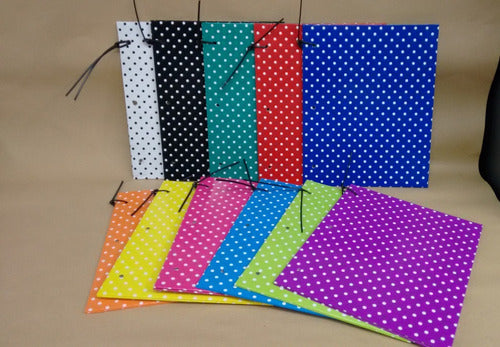 School Folder N°3 with Polka Dot Design - Pack of 5 Units 2