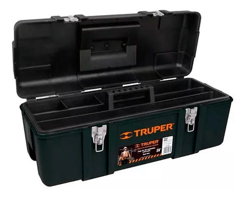 Truper Plastic Toolbox with Tools Holder 26 Inch chp26 0