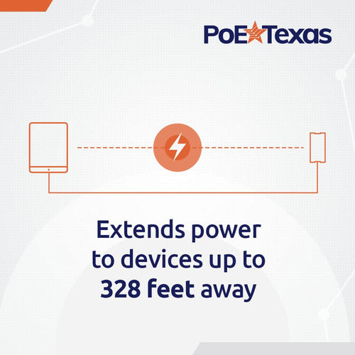 Poe Texas PoE Converter for Power and Data to USB-C 3