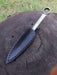 Hand-Forged Small Dagger with Leather Sheath 6