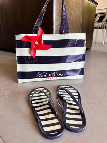 Ted Baker London Tote Bag & Sandals (New Without Use) Beach! 1