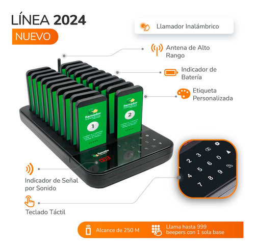 LlamadorInalambrico Pager Suelto, Localizadores De Clientes, Gestor De Espera 5