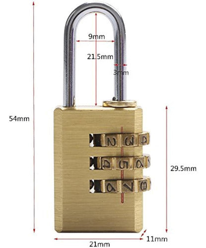 Wareway, 2 Candados De Latón Con Combinación Reiniciable, Ma 1