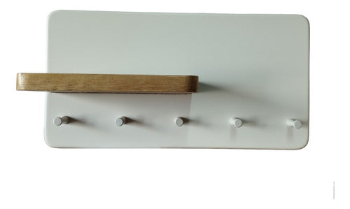Nordic Wall Key Holder with Shelf 0