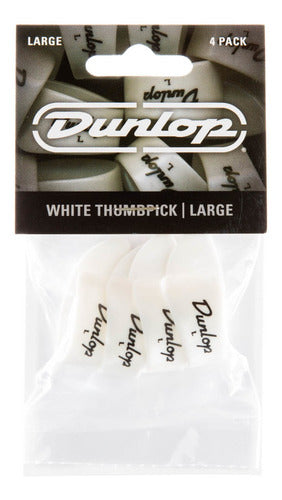 Jim Dunlop Thumbpicks 9003P White Large x 4u 0