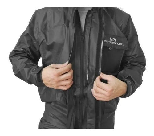 Spektor Men's Rain Suit Motorcycle Jacket Pants Size S 6