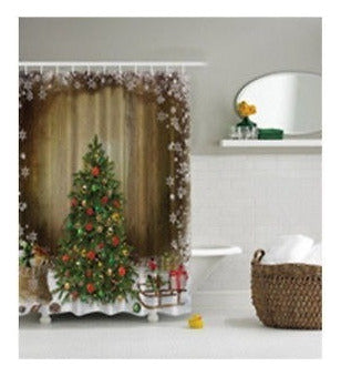 Navidad Árbol Navidad Decoración Cuarto De Baño La Ducha Hoo 0