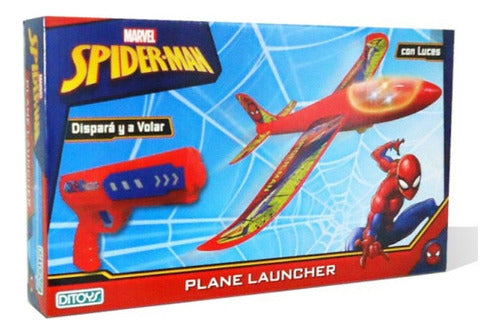 Spiderman Plane Launcher Gun with 1 Plane Ditoys 2580 0