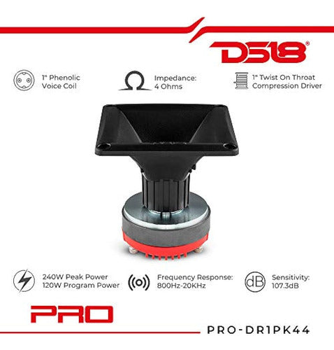 DS18 Pro-DR1PK44 Controlador De Compresión De Garganta Giratoria 1