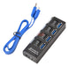 4 Puertos Usb 3.0 Hub 1 X Usb 3.0 Cable Encendido Interrupto 0