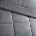 Cacharel Flannel Comforter with Sherpa Queen 2 1/2p 2