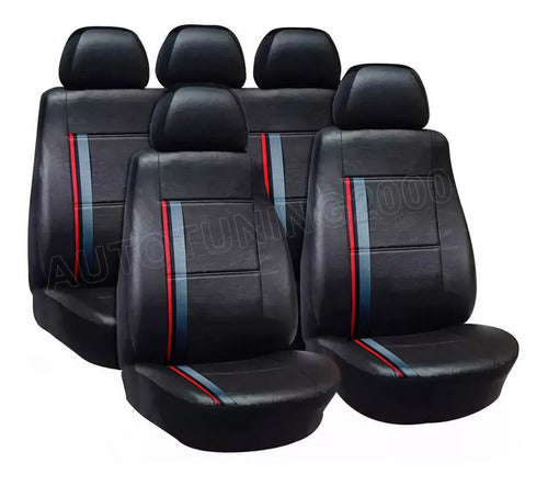 Automotive Leather Seat Covers Sport for Fiat Grand Siena 0