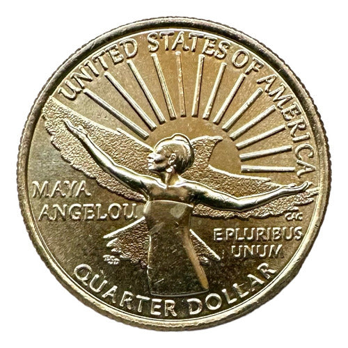 United States - 25 Cents - Year 2022 P - Maya Angelou 0