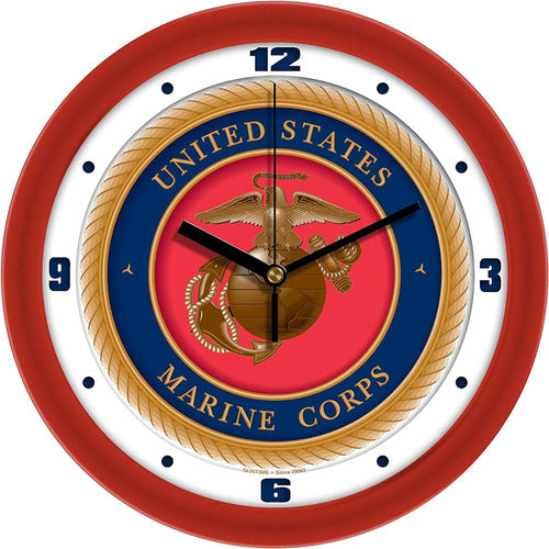 Suntime Wall Clock U.S. Marines 11.5", Silent Movement 0