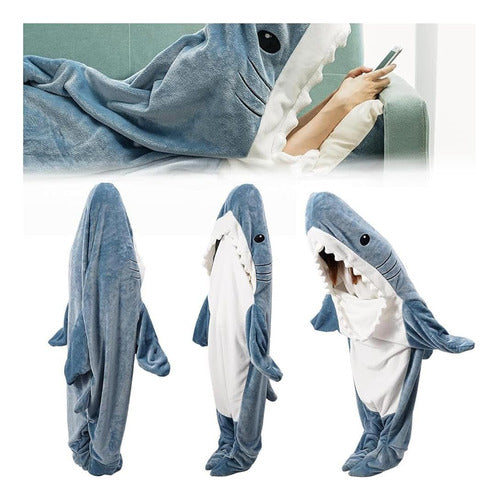 Jian Hao New Shark Blanket Adult - Sudadera Con Capucha De Franela Sú 1