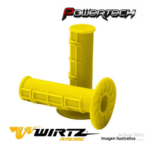 Wirtz Puños Motocross Enduro MX Half Waffle Fluo 4