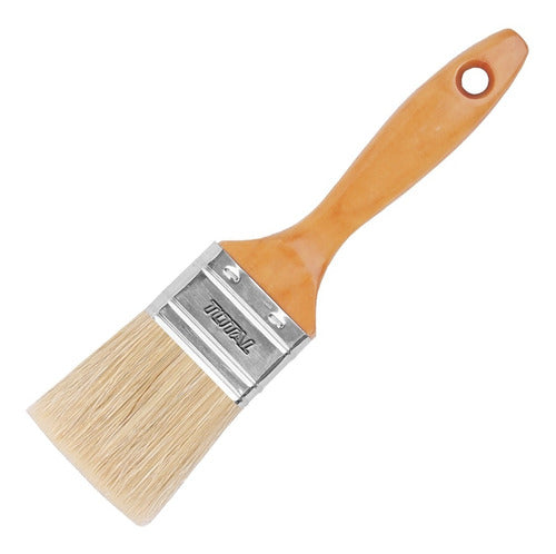 Total Tools 100mm Wood Handle Synthetic Bristle Paint Brush THT84042 1