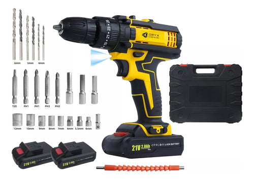 Oryx Wireless Drill Screwdriver Case With Accessories 0