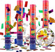 Spray Cannon Tubo Cañon Lanza Papelitos X12 Confetti Colores 30cm Docena 0