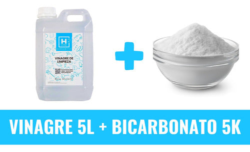 Combo Bicarbonato De Sodio 5kg + Vinagre De Limpieza 5 L 1