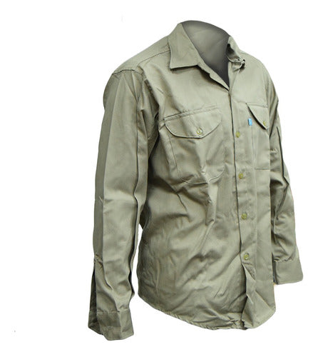 Classic Reinforced Work Shirt with Pockets by Ombu 20