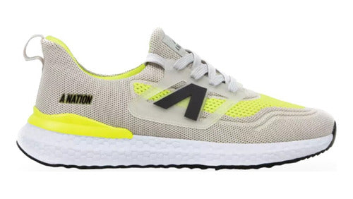 A Nation An Ultra Gray/Yellow Running Shoe 1