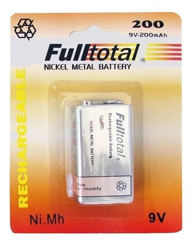 Fulltotal 9V Rechargeable Battery 200mAh 0