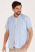 Macowens Blue France Short Sleeve Shirt Men 43400 4