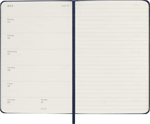 Moleskine 2024 Weekly Planner 12m Hard Cover Blue 3