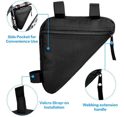 Bobilife Bolsa De Marco Triangular Para Bicicleta, 4