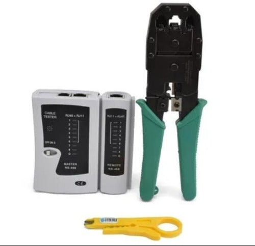 RJ45 Tester And Crimping Tool Combo 0