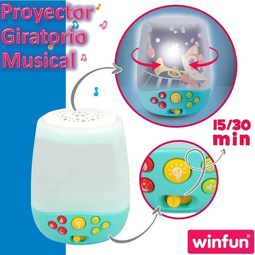 Winfun Mobile D Baby Rotating Musical Crib Light Projector 7