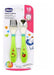 Chicco Cutlery Fork Spoon for Babies Stainless Steel 0