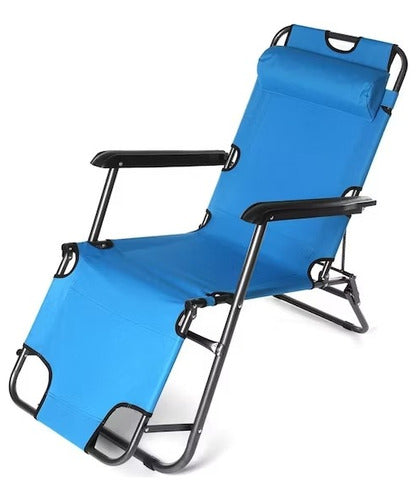 Pesca Online Silla Reposera Plegable Camping Playera Jardín Reforzada 0