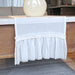 Gauze Table Runner with Ruffled Lace Trim - Premium Quality 4