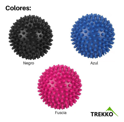 TREKKO Fitness Textured Massage Ball for Pilates, Yoga, and Fitness 2