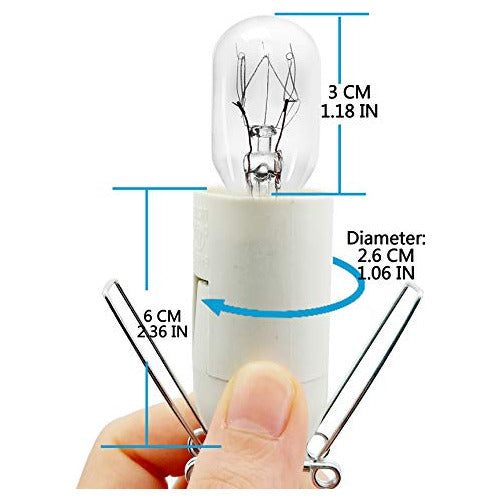 Outzone Original Replacement White Cables with Bulbs for Himalayan Salt Lamp 4