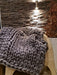 XXL Nordic Wool Blanket 1.60 x 0.40 Queen Bed Runner Black Color 6