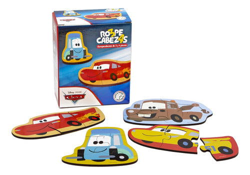 Disney Cars Wooden Puzzles - 3 and 4 Pieces 1