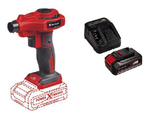 Einhell Inflador Bomba De Aire Inalámbrica + Kit 2,5 Ah 0