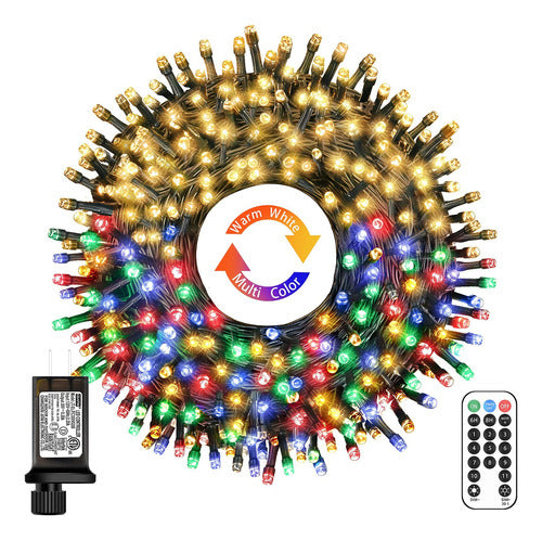 Luces De Navidad De 100 Pies Para Exteriores, 300 Luces Led 0