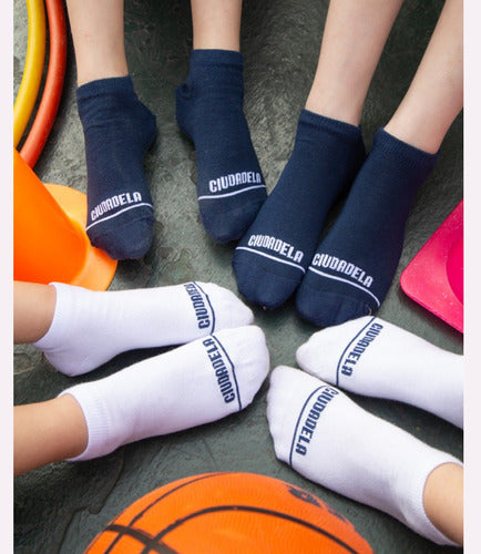 Pack of 6 Pairs Ciudadela Ankle School Socks A 4710 Sizes 1-3 1